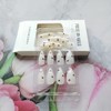 Press on Nails Medium Almond Fake Nails White False Nails