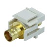 Monoprice 106541 Keystone Jack-Modular BNC, Ivory Khaki