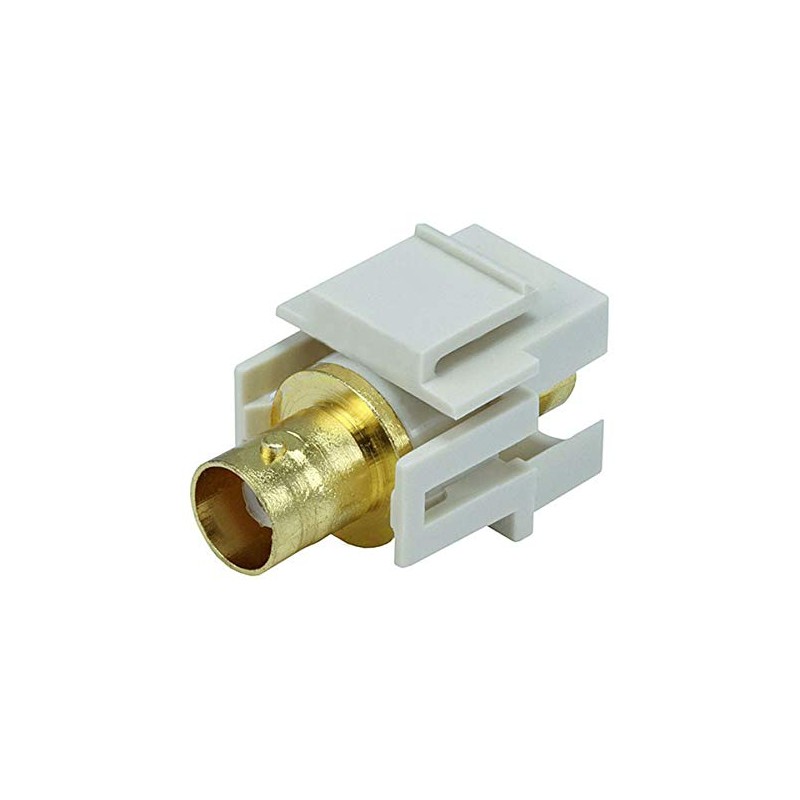 Monoprice 106541 Keystone Jack-Modular BNC, Ivory Khaki