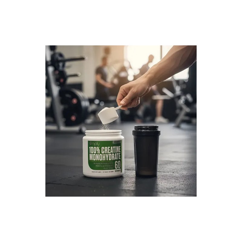 Simply 100 Creatine Monohydrate Unflavored 300g 60serv Sfn