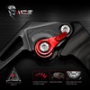 MZS Black Motorcycle Clutch Brake Levers Short Adjustable CNC Compatible
