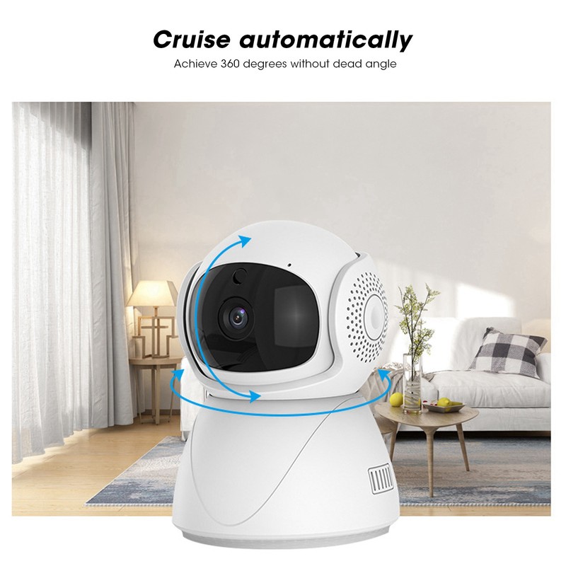 Security Camera WiFi 1080P PanTilt Night Vision 2Way Communication Mobile