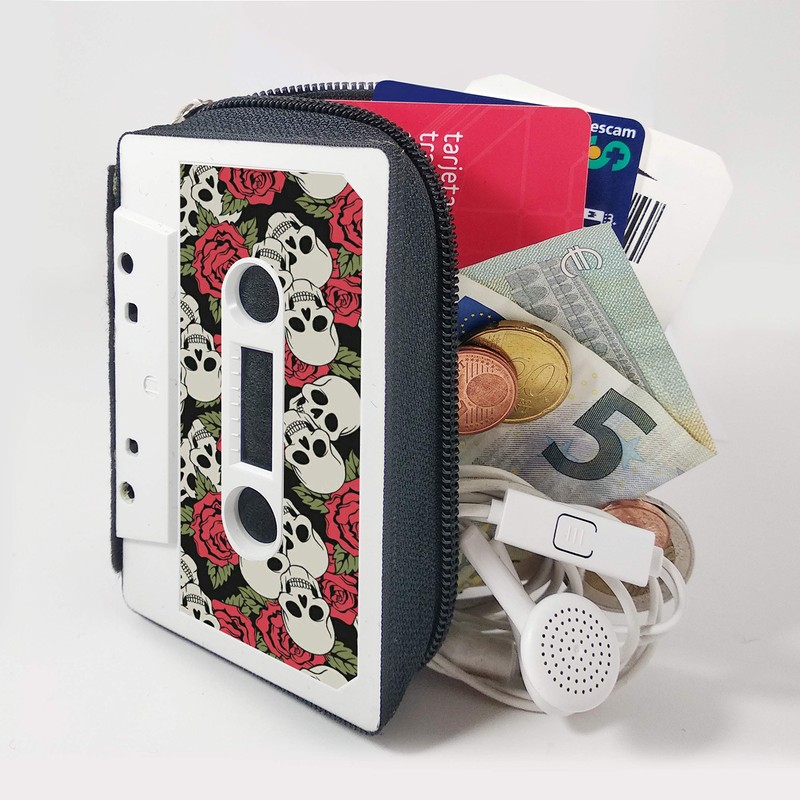 MANCHA DE CREACIÓN - Cassette Wallet, Wallet with Audio Cassette,