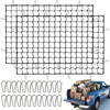 2 Pack Cargo Net for Pickup Truck Bed, 4' x