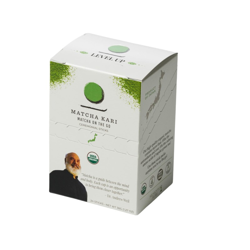 Matcha Green Tea Powder Single Serving Sticks, Dr. Weil's Ceremonial