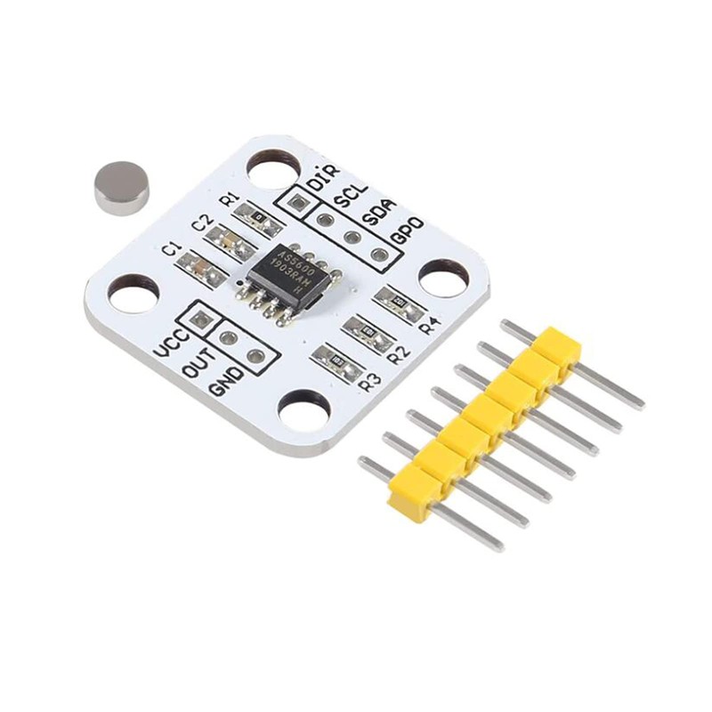 AEDIKO 4pcs AS5600 Magnetic Encoder Magnetic Induction Angle Measurement Sensor