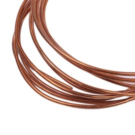 Copper Wire, Bare T2 Copper Wire, Diameter 0.9 mm - 4 mm, Pure Craft Wire, Jewellery Wire, Coil Winding Wire with Good Thermal Conductivity and Corrosion Resistance