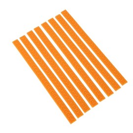 Brrnoo 8 Uds Cubiertas de Ruedas de Equipaje, Protectores de Ruedas, Cubiertas Protectoras de Silicona para Maletas, Color Naranja