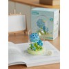 Hydrangeas Secret Mini Flower Building Toy Bouquets with Dust Cover