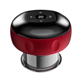 Namvo Electric Cupping Therapy Massager, 12 Adjustable Temperatures, Professional Vacuum Cupping Massager with Red Light, Intelligent Scraping Tools (Red)