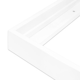 Ampersand Art Supply Floaterframe Readymade Frame for Flat and 7/8" Deep Wood Panel and Canvas Artwork, Paintings, Prints, and More, 9"x12", White Thin