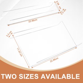 fuxunamz Spice Rack Drawer Spice Organiser Drawer Spice Drawer Organiser, Pack of 4 Collocable Spice Drawer Insert for Storing Spices, Two Sizes, Transparent