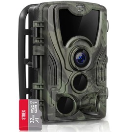Strex Wildlife Camera with Night Vision and WiFi - 120 MP 4K Ultra HD - Waterproof - Includes 32 GB SD
