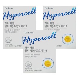 Dr. Lin Hypercell RTG Omega 3 1202mg 30 Capsules (3 packs) / 하이퍼셀 알티지 오메가3 1202mg 30캡슐 3개