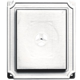 Builders Edge 130110001117 Scalloped Mounting Block 117, Bright White