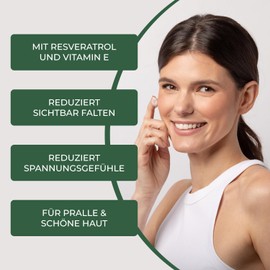 Dr. Armah - Lavolta Sheá Resveratrol Creme Booster - Anti-Aging Gesichtscreme mit Weinrebenextrakt, Hyaluronsäure & Aloe Vera - antioxidative Gesichtspflege - reduziert Falten & Linien - 150 ml