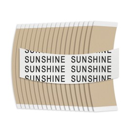 Sunshine Tape Sunshine Hairpiece Wig Tape (36 Pieces) - Back Curve - Double Sided Adhesive Tape for Toupee Lace Front Wig Strong Hold Waterproof Strips