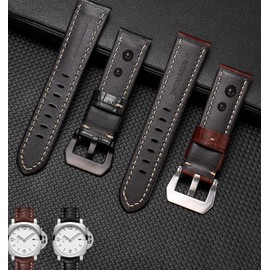 Niziruoup Watch Straps Leather 22 mm 24 mm 26 mm Strap for Panerai, Elegant Leather Watch Strap for Men and Women, High-Quality Replacement Leather Strap for Watch and Smartwatch, Leather