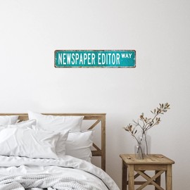 Newspaper Editor Cups Home Decorations Lettering Wall Stickers Career Street Profession Self-Adhesive Home Decals for Dorm Classroom Party Cups Vinyl 22in
