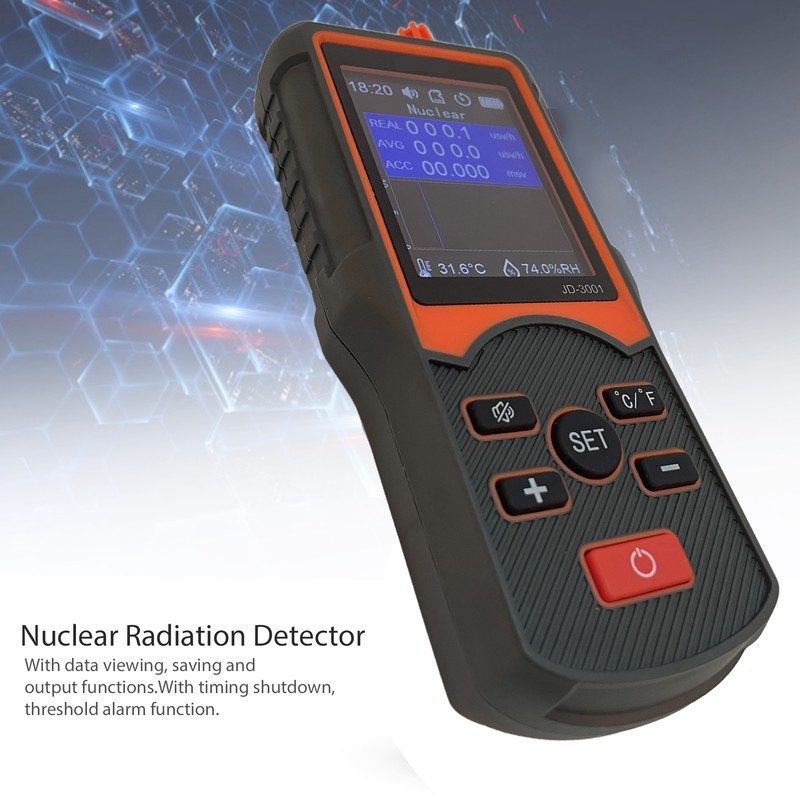 JD‑3001 Geiger Counter Nuclear Radiation Detector Monitor Portable Dosimeter Electromagnetic