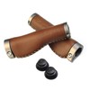 Letgoing Pure Leather Bicycle Handlebar Grips Inner Diameter 2.2cm Length