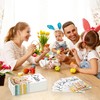 50 PCS Happy Easter Guest Napkins Easter Bunny Floral Paper