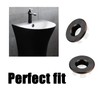 2 Pcs Sink Overflow Ring Brushed Nickel Bathroom Vanity Sink