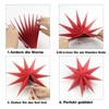 chenyu 5 Pack 9 Pointed Paper Christmas Stars Red Paper