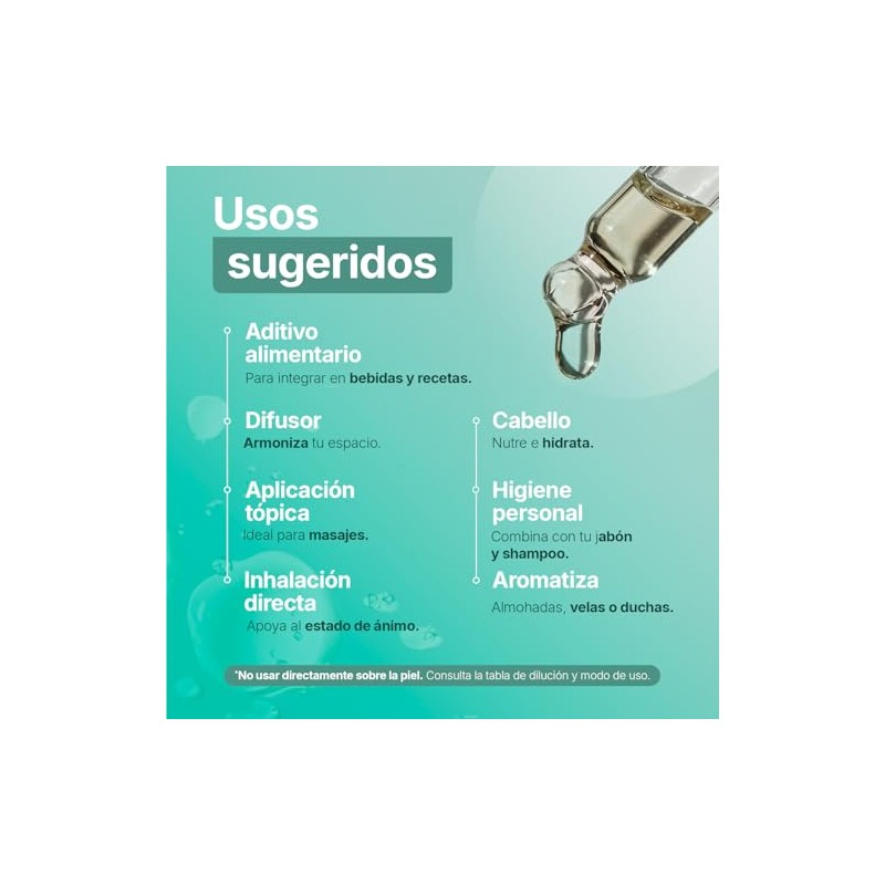 Aceite Esencial con Ingredientes Puros y Naturales, Aromalogía de 50