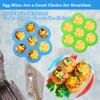 XANGNIER Silicone Air Fryer Egg bite Mold with Lid-Alternative to