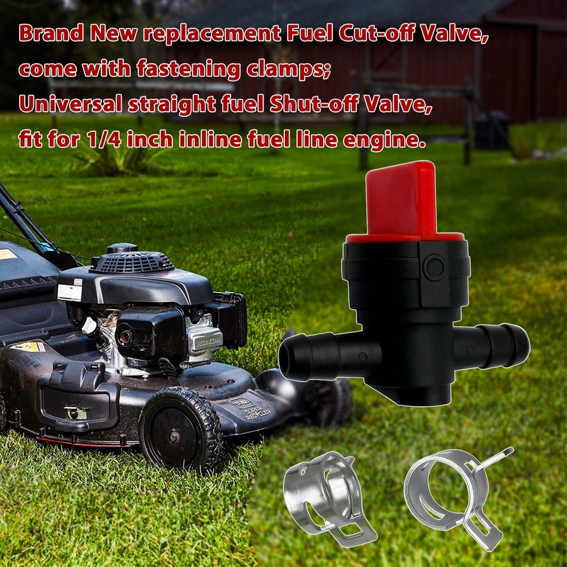 1/4" Inline Fuel Cut Off Valve Shut Off Valve Straight