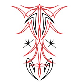 Custom Motorcycle Tank Pinstriping Decal – 10" x 7.5" – Hot Rod – Ships Free!