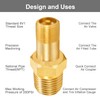Godeson 1/8" NPT Tank Valve 4 Pack Corrosion Resistant Brass