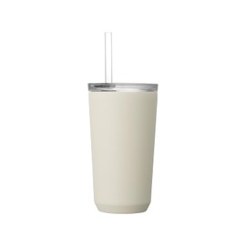 KINTO 20241 Two-Go Tumbler with Straw, 16.2 fl oz (480 ml), White