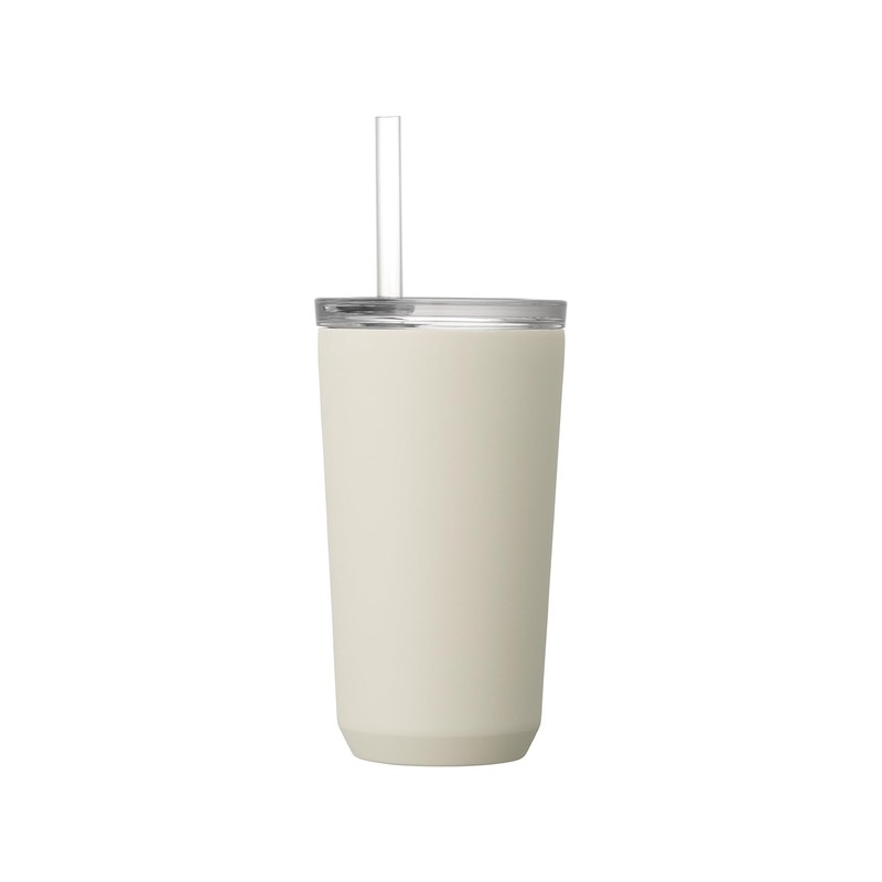 KINTO 20241 Two-Go Tumbler with Straw, 16.2 fl oz (480