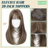 ELEVAVE Hair Toppers for Women with Thinning Hair, 20 Inch