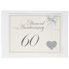 White Cotton Cards 60th Anniversary, Heart Photo Album (LLA60T), of