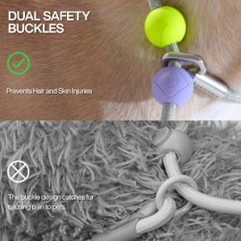 Dog Slip Lead Dog Leash, 5 FT Training Leash,No-Pull Slip Leash and Collar 0.29” Wide for Small Medium Dogs Only 0.1Ib Weigh