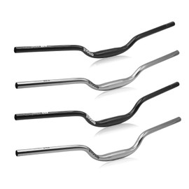 31.8MM Mountain Bike Handlebar,Lightweight Aluminum Alloy Mountain Bicycle Riser Bar Length 800mm Rise 38/55mm MTB Bike Handlebar Compatible with Sur Ron Light Bee Dirt Bike,AM,XC(Titanium-55mm Rise)