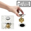 kelleria Drain Fitting without Overflow, Pop-Up Valve Drain Set, Universal