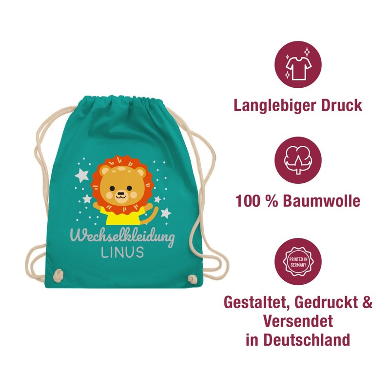 Geschenk mit Namen personalisiert by Shirtracer - Gym Bag Backpack
