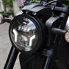 SINLIRU 7inch Round Headligt 7" Motorcycle White DRL Amber Turn