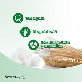 Konexum - Hisopos de Bambu 400pz