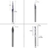 SpeTool Set of 4 1/8 Inch (3.175 mm) Shank Solid