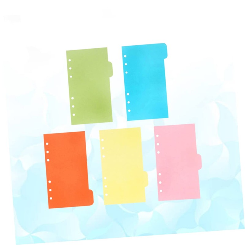 Operitacx A5 Binder Inserts Colorful Index Tabs Easy to Use