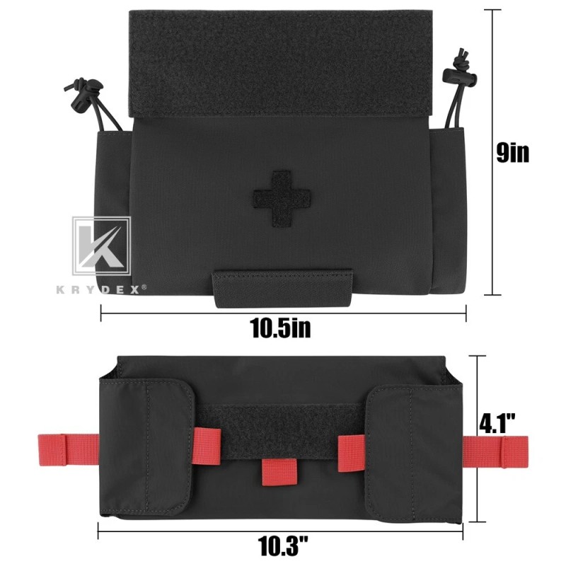 KRYDEX Tactical Roll Up IFAK Drop Pouch Medical EMT First