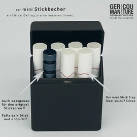 GC Mini Tray Embroidery Cup Compatible with Iqos Iluma Prime and Originals Duo 3 Lil Case Accessories Compatible with Used Terea or Heets Sticks