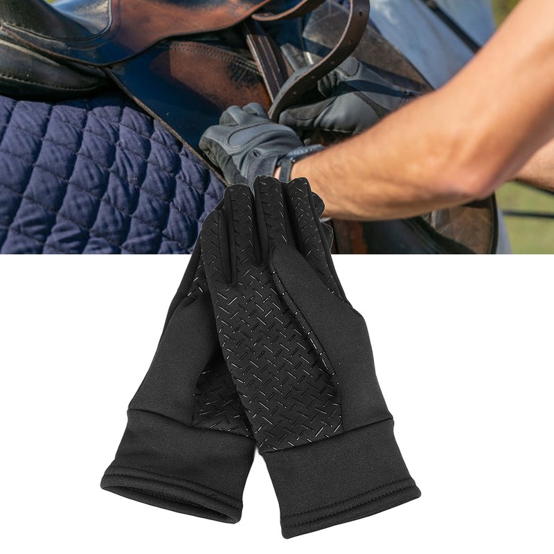 Horse Riding Gloves Soft Warm Prevent Slip Professional Winter Equestrian