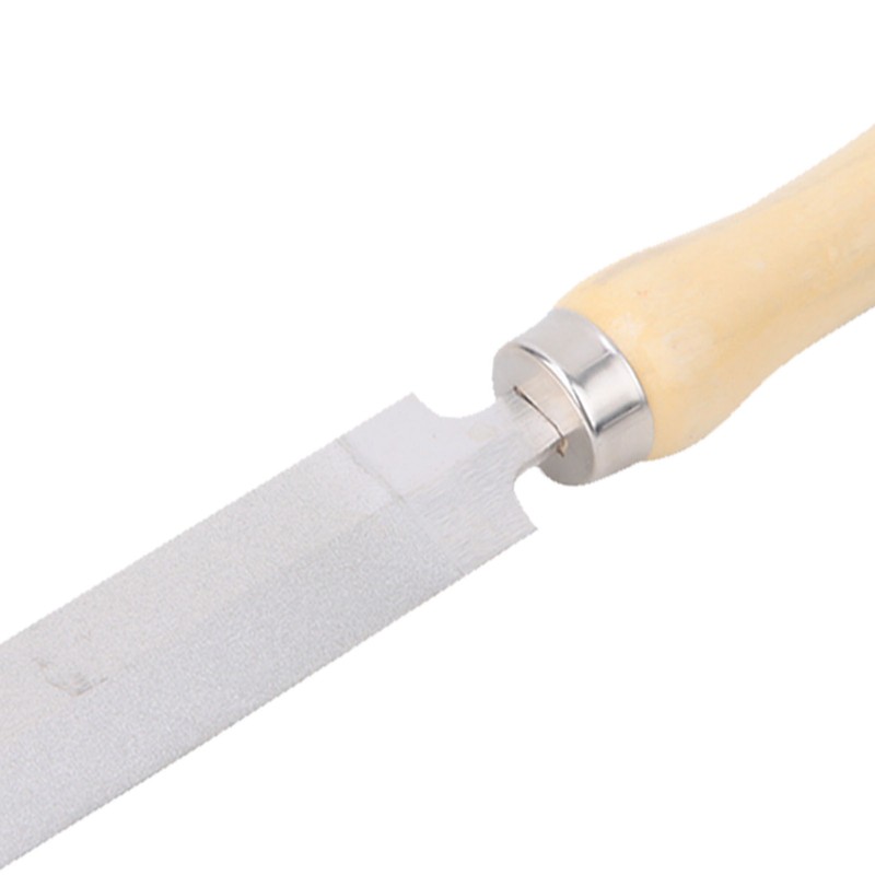 Diamond Rhombic File Wooden Handle Metal Glass Grinding Woodworking Garden