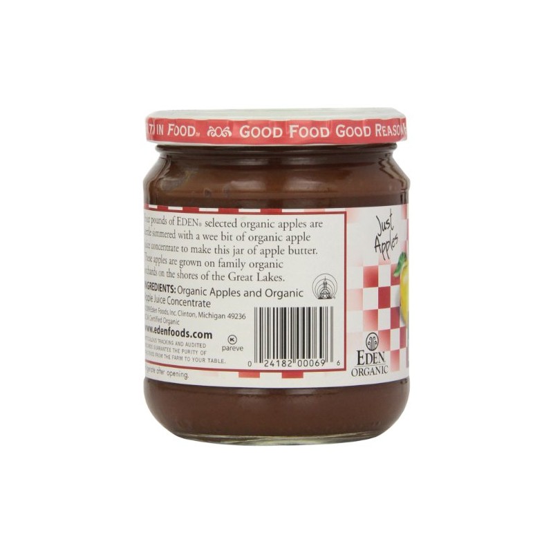 Eden Foods Apple Butter, Og, 17 Ounce (Pack of 3)
